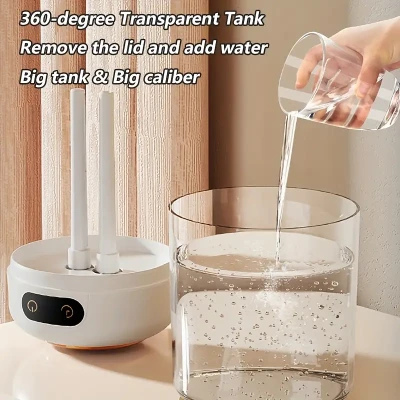 360° Transparent Tank Humidifier MRR9000 – Easy Fill Mist Diffuser
