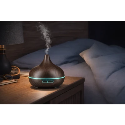Wood Grain Aromatherapy Diffuser with LED Light BB-R19000